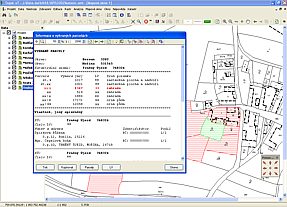 informace o vybraných parcelách